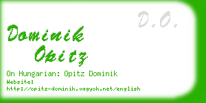 dominik opitz business card